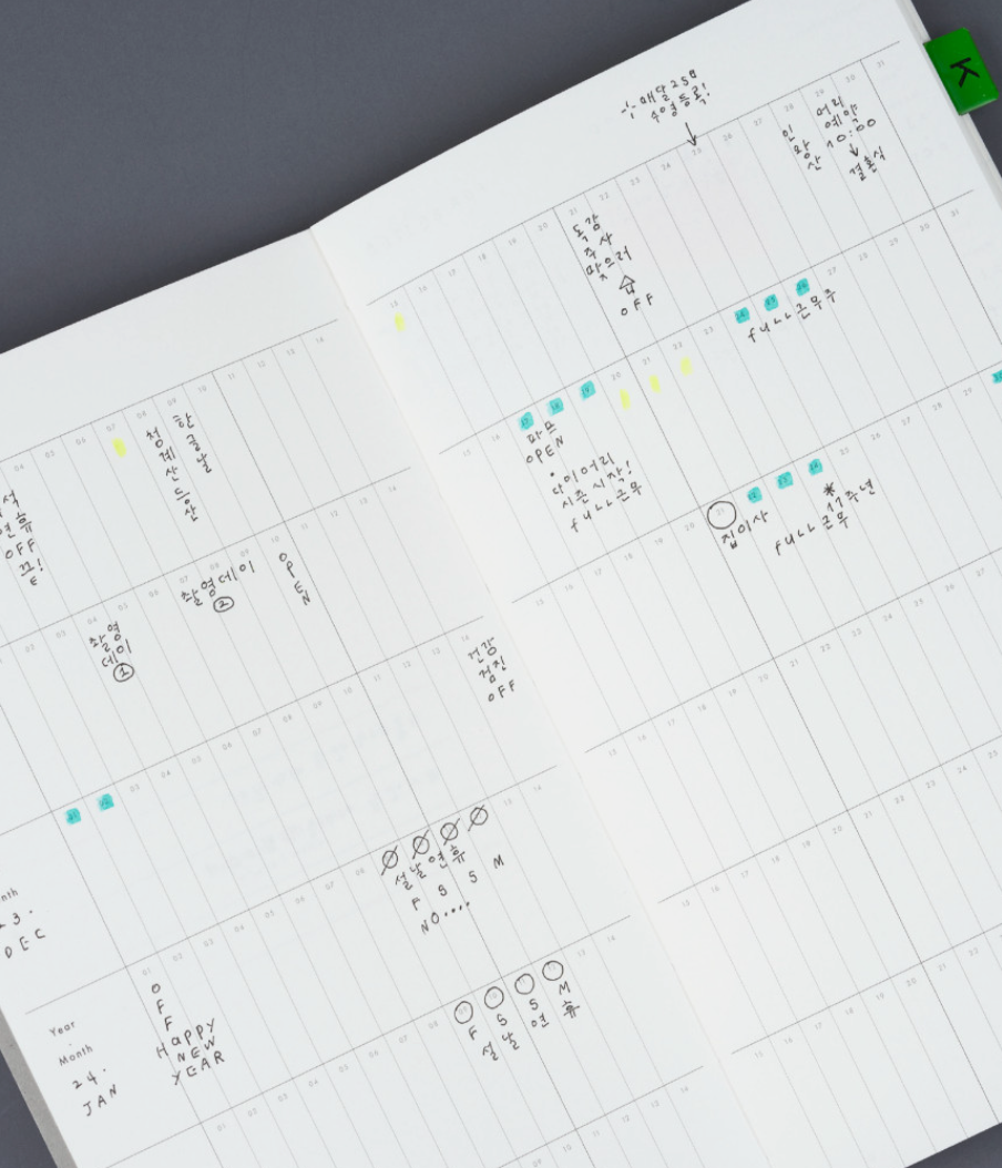 Analogue Keeper Space Diary: 6 Months B6 (2 colours)