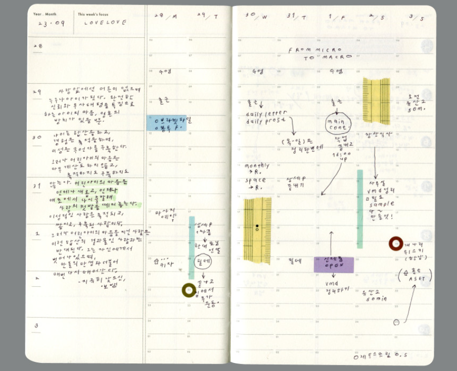 Analogue Keeper Space Diary: 6 Months B6 (2 colours)