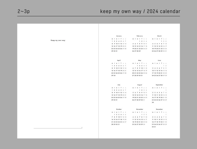 Analogue Keeper 2025 Diary: Weekly