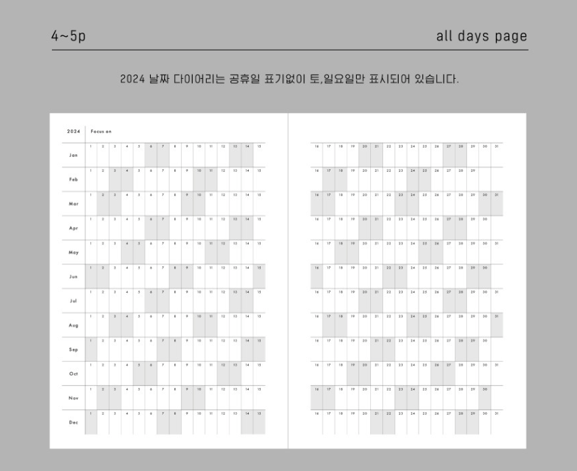 Analogue Keeper 2025 Diary: Weekly