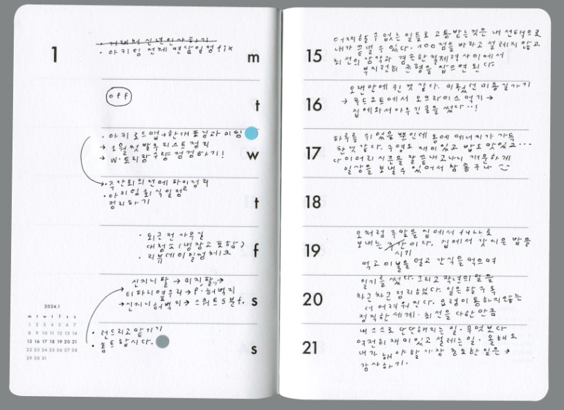 Analogue Keeper 2025 Diary: Weekly
