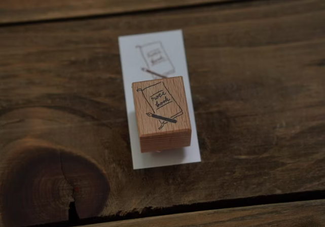 Ivy Snow Notebook Rubber Stamp