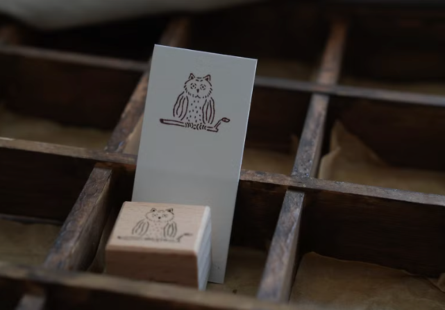 Ivy Snow Owl Rubber Stamp