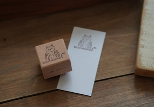 Ivy Snow Owl Rubber Stamp