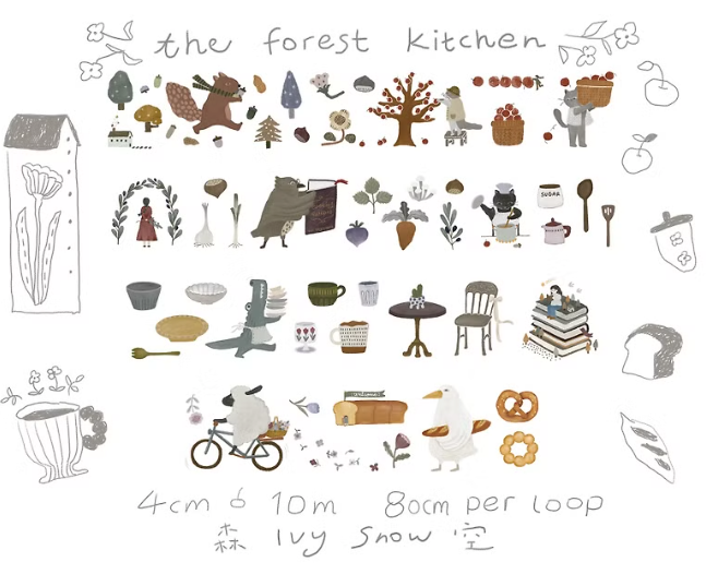 Ivy Snow The Forest Kitchen PET Tape