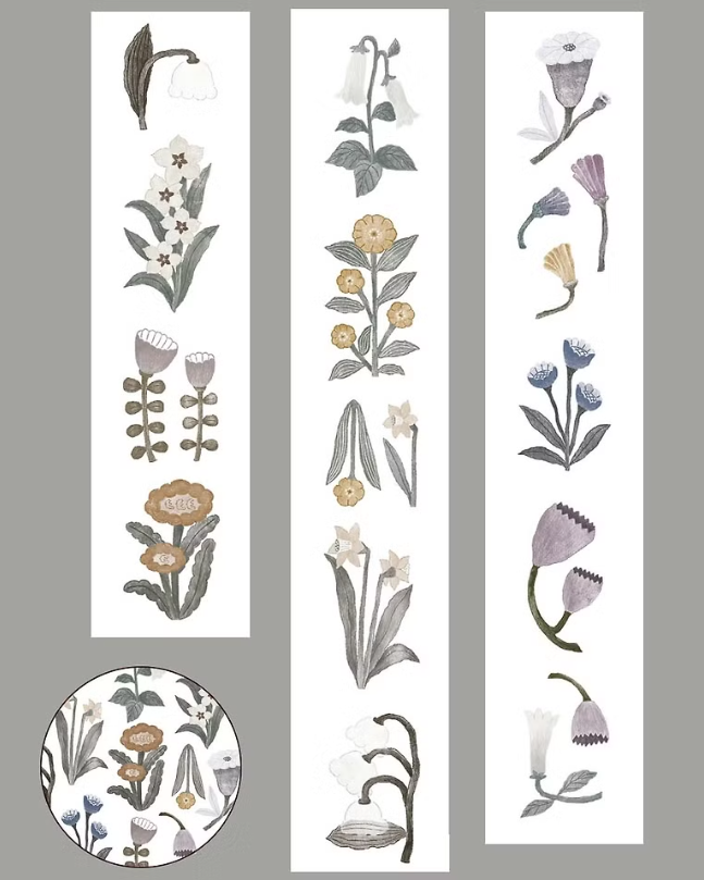 Ivy Snow Flower Flower PET Tape
