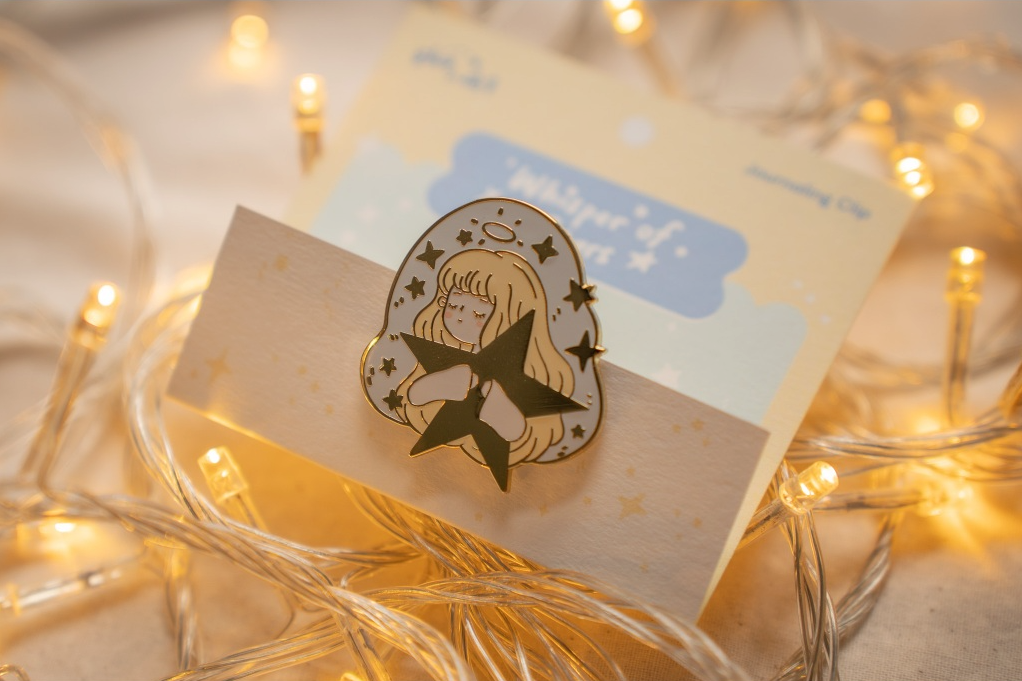 Whisper of Stars Enamel Journaling Clip