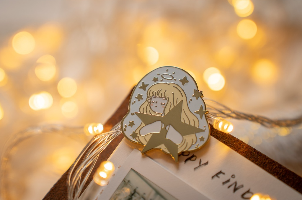 Whisper of Stars Enamel Journaling Clip