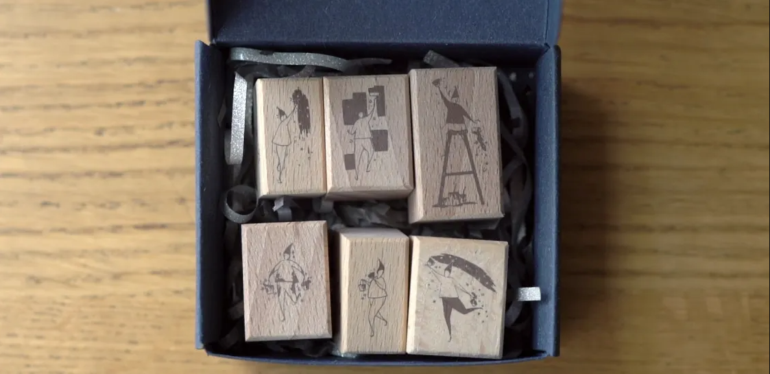 Modaizhi 7th Anniversary Rubber Stamp Set (set of 6)