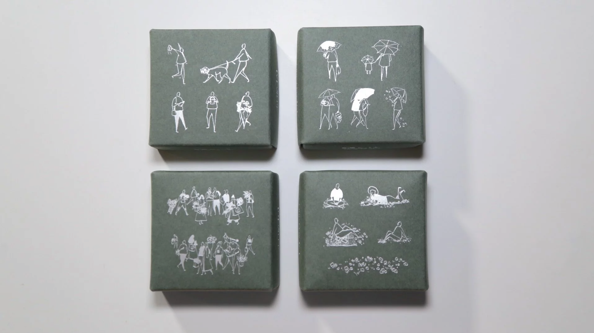 Modaizhi One Day with Plants Rubber Stamp Set (4 sets)