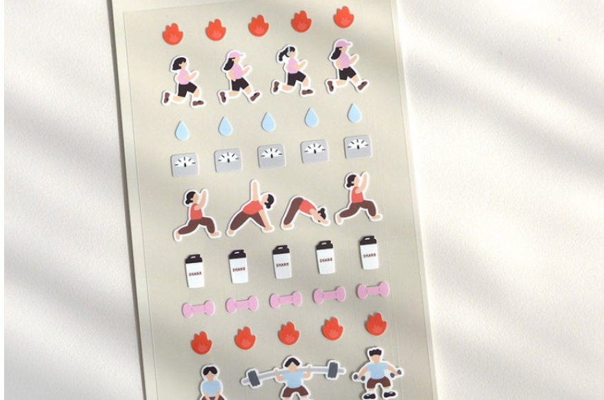 Mini Series Stickers- Deco.15 Workout