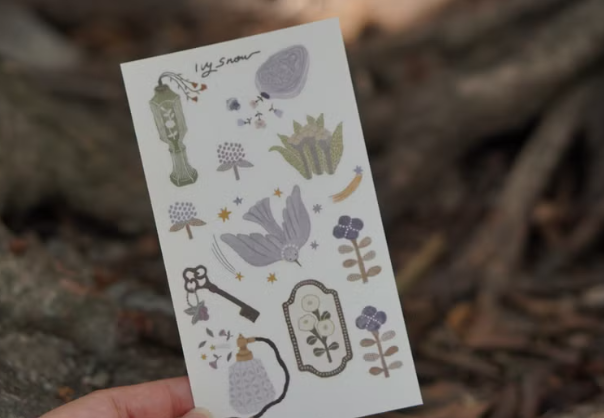 Ivy Snow Aroma Rub-On Stickers