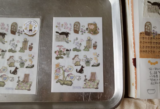 Misshoegg Corner Garden Transfer Stickers