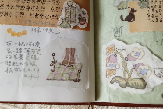 Misshoegg Corner Garden Transfer Stickers