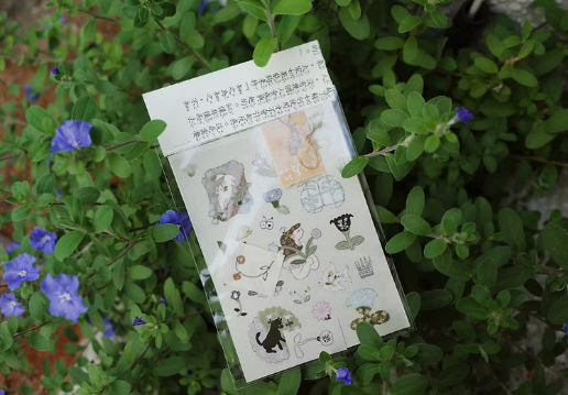 Misshoegg Flower Girl Transparent Stickers