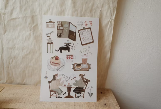 Misshoegg Afternoon Tea Transfer Stickers