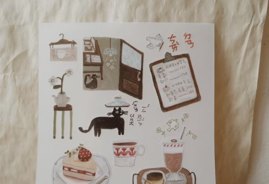 Misshoegg Afternoon Tea Transfer Stickers