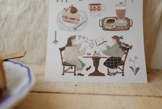 Misshoegg Afternoon Tea Transfer Stickers