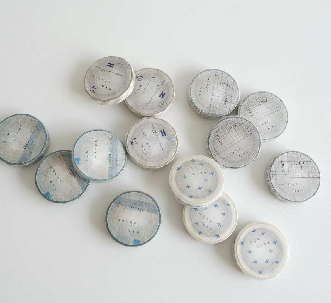 Yohaku Original Washi Tape 7mm- (L-013) Shizukanairo