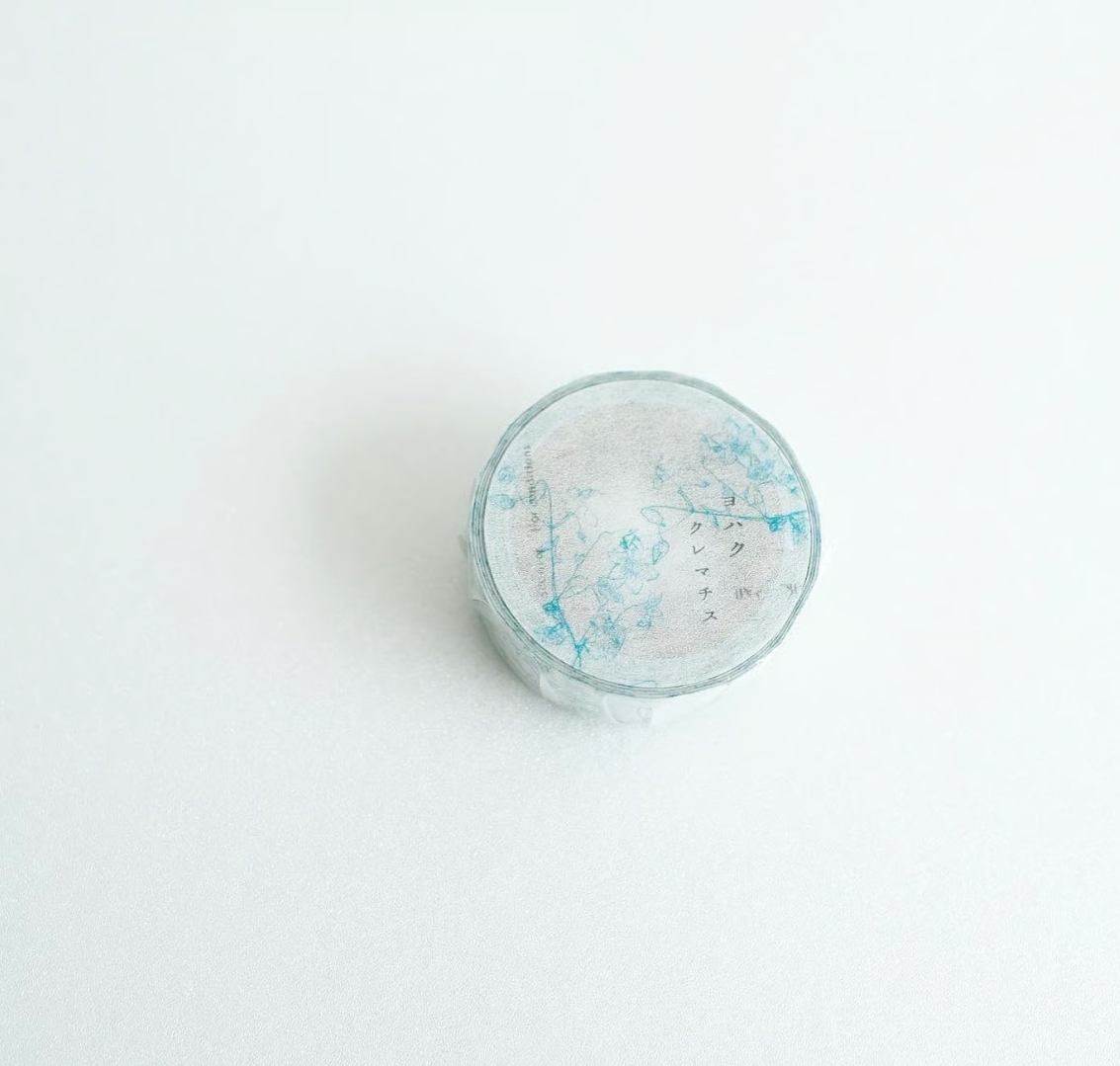 Yohaku Original Washi Tape- (Y-130) Clematis