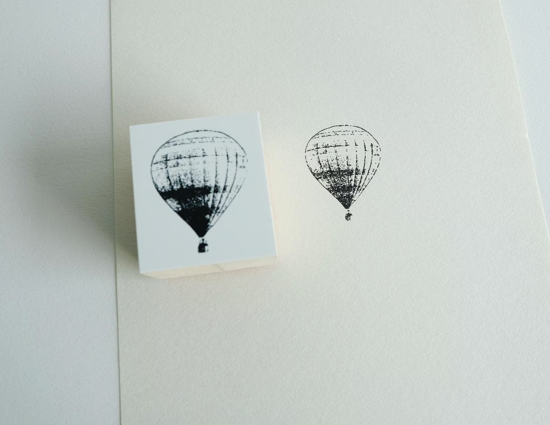 Yohaku Original Rubber Stamp-(S-074) Balloon