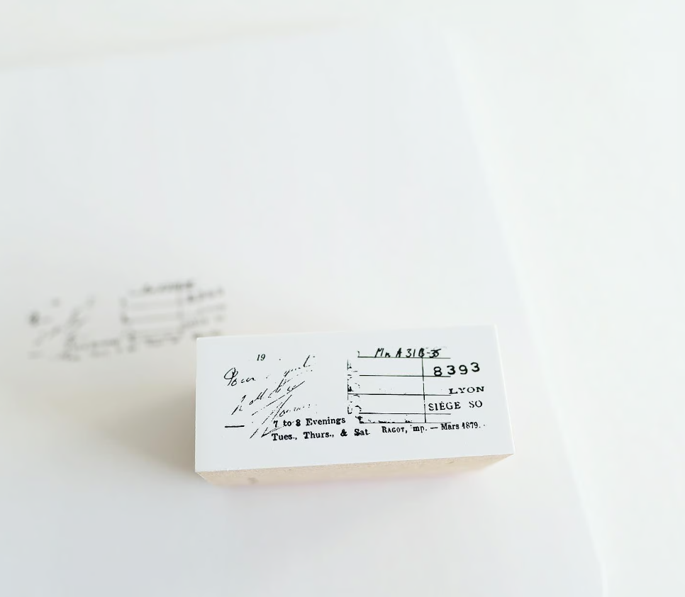 Yohaku Original Rubber Stamp-(S-081) Recipe