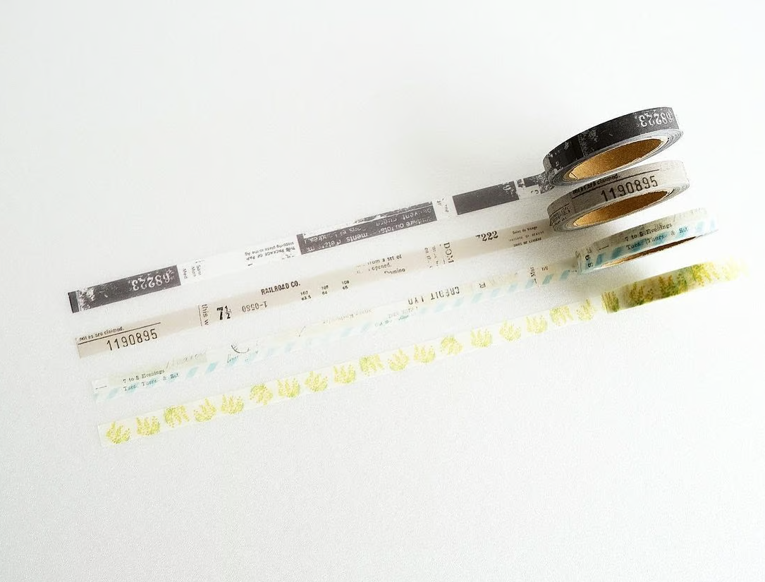Yohaku Original Washi Tape 7mm- (L-020) Airmail