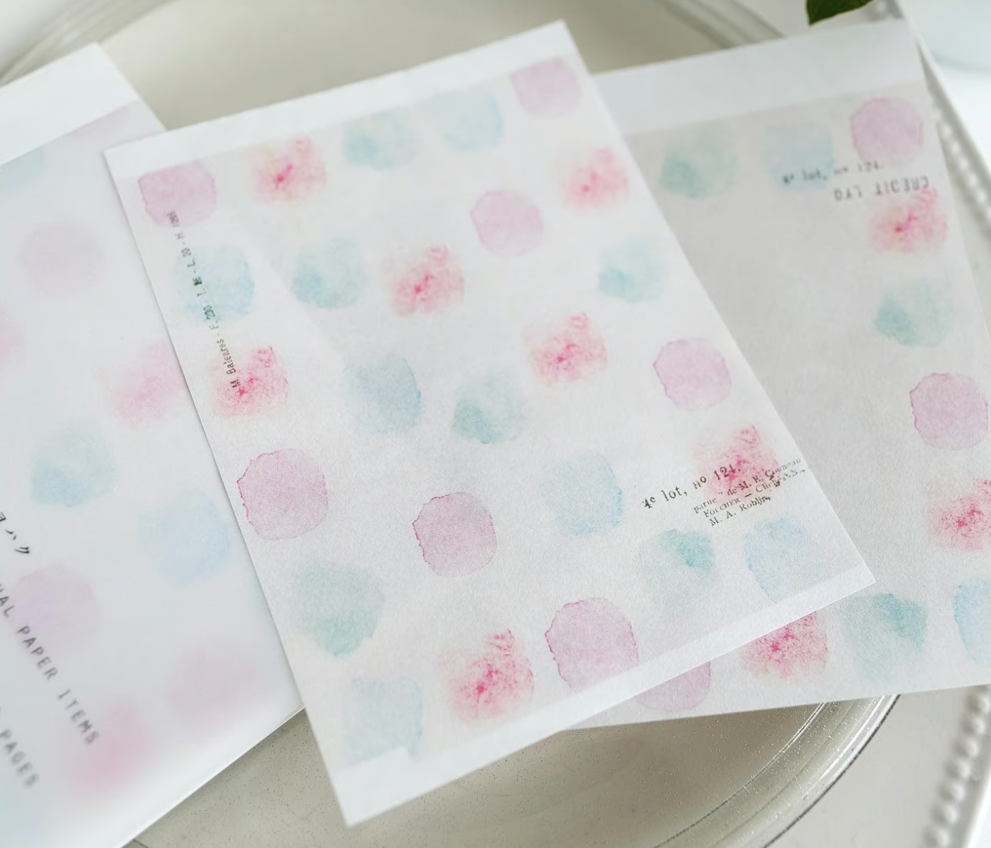 Yohaku Tracing Paper Memo Pad- (M-130) Palette
