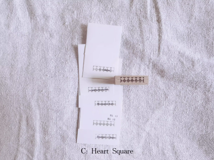 Penny Fei Geometric Series Rubber Stamps (4 types)