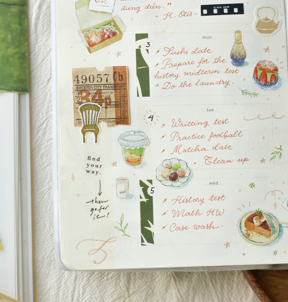 Matcha Garden Transfer Stickers