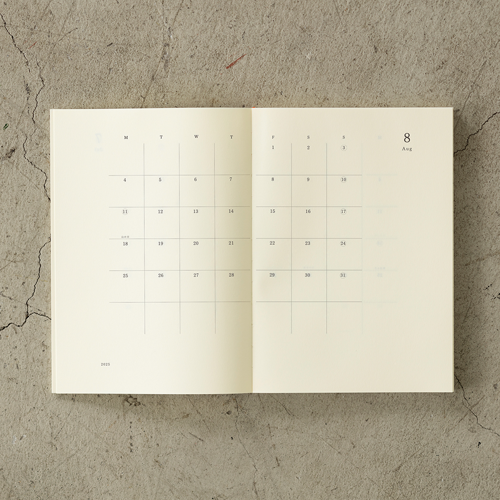 Midori 2025 MD Notebook Diary-A5
