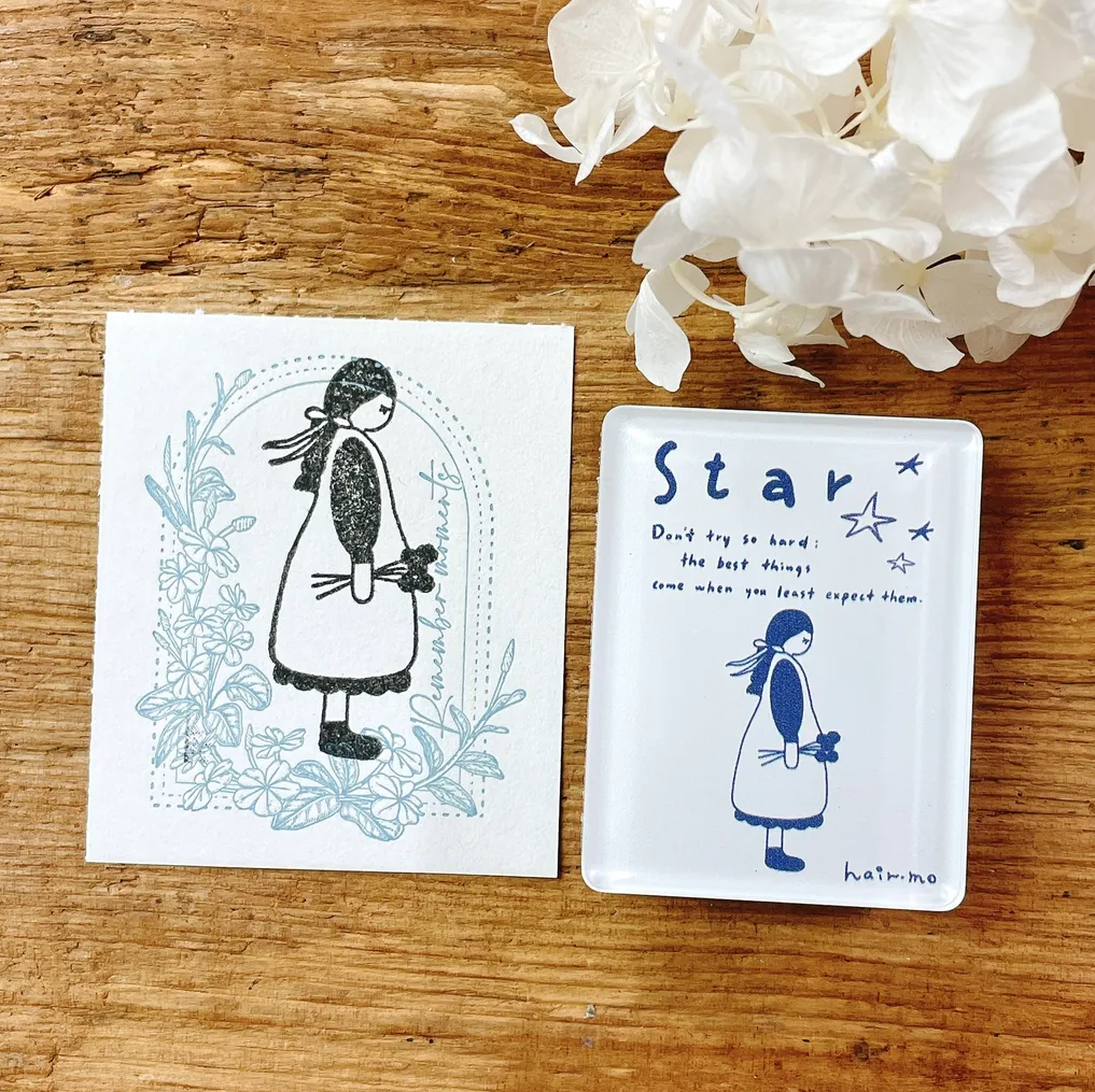 Little Happiness Acrylic Rubber Stamps (3 designs)
