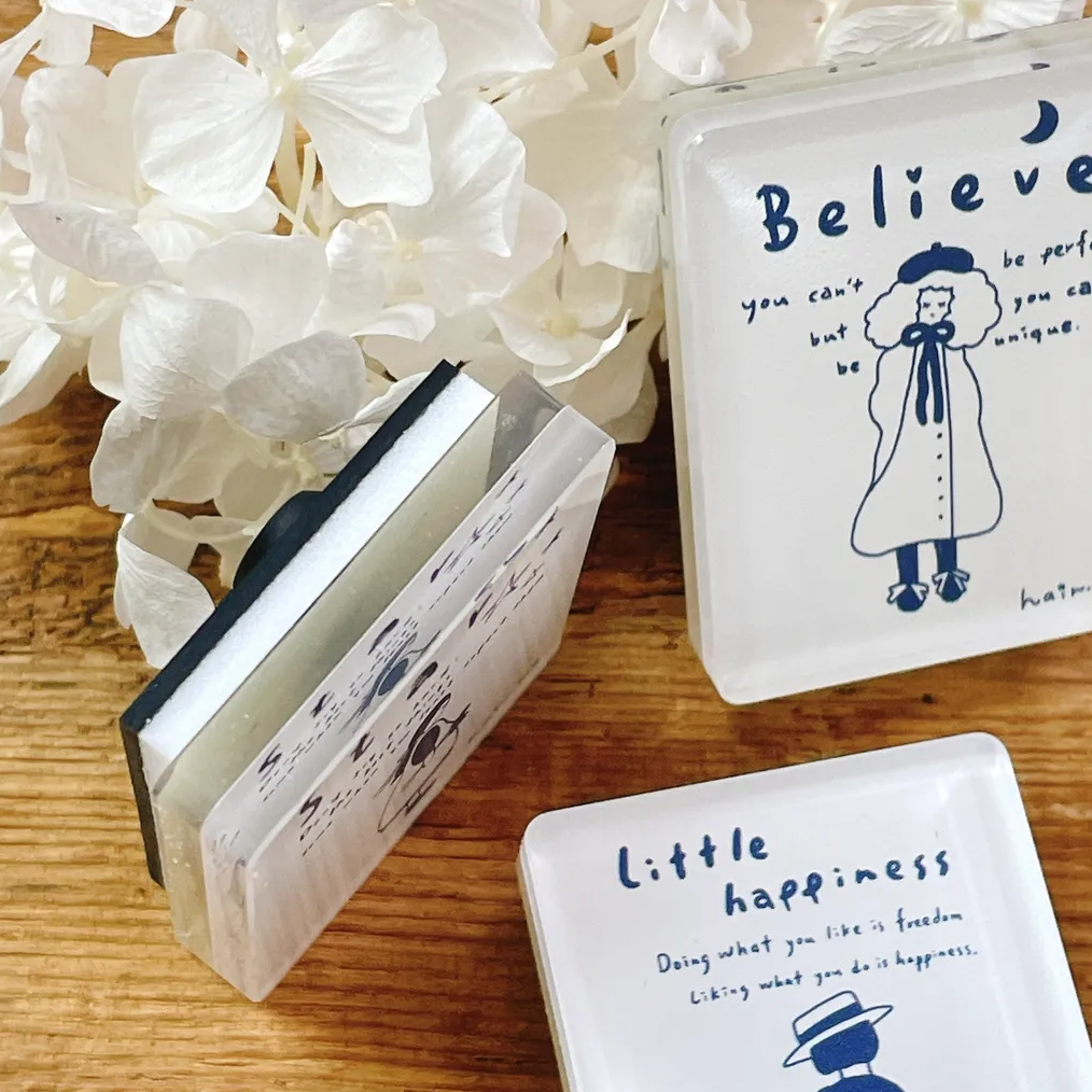 Little Happiness Acrylic Rubber Stamps (3 designs)