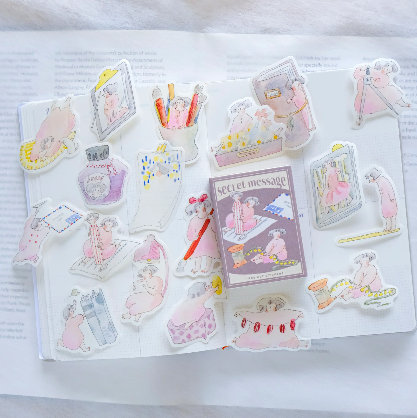 dodolulu Matchbox Flake Stickers: Secret Message