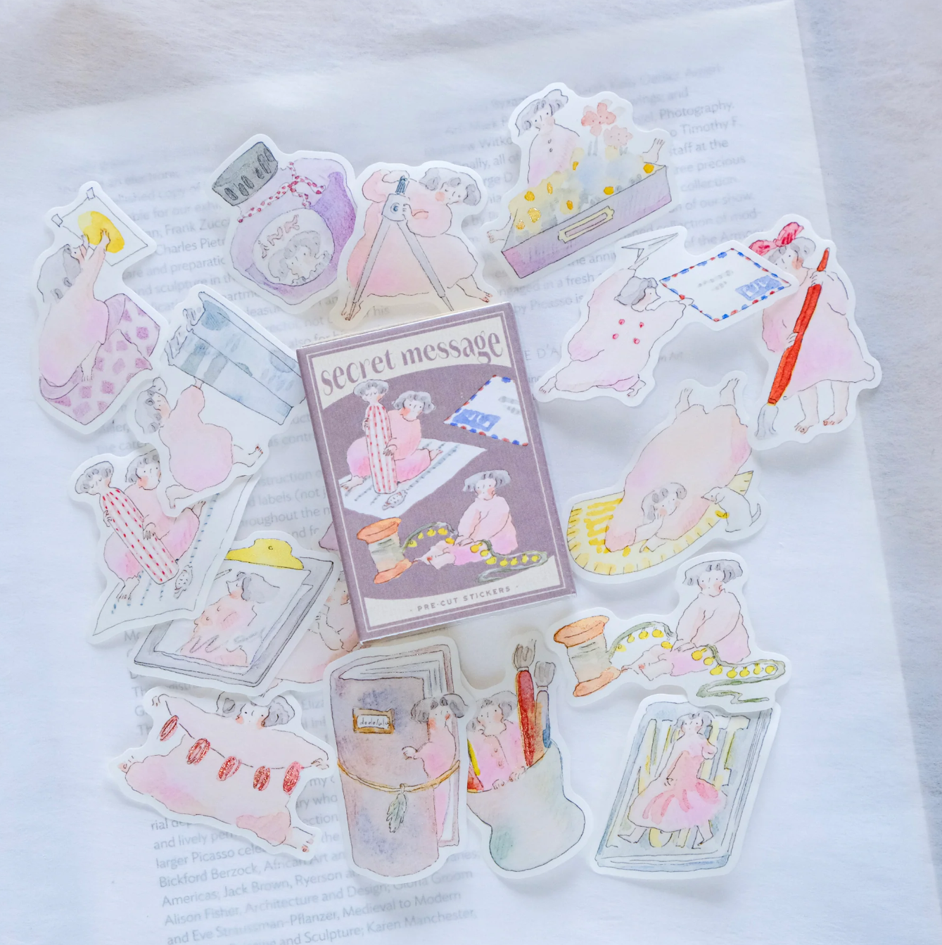 dodolulu Matchbox Flake Stickers: Secret Message