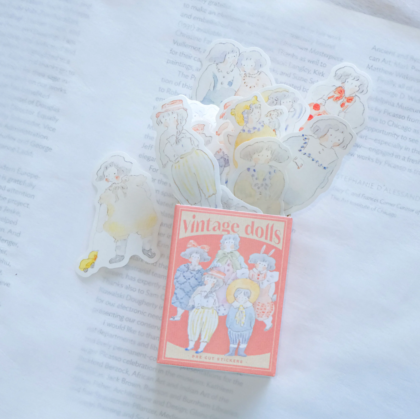 dodolulu Matchbox Flake Stickers: Vintage Dolls