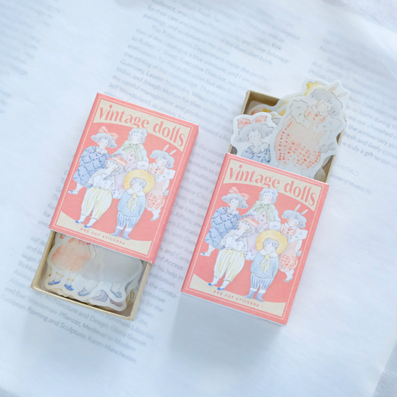 dodolulu Matchbox Flake Stickers: Vintage Dolls