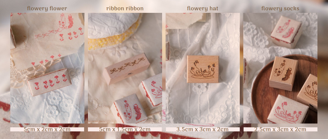 bighands Wanderlust in Dressing Part II Rubber Stamps (4 designs)