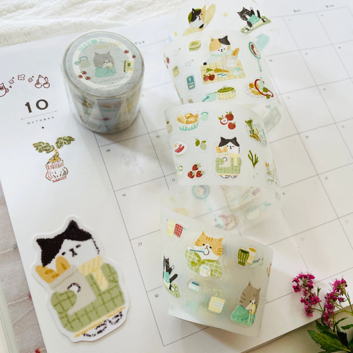 Nico Neco Daily Life Kiss Cut PET Tape Vol. 1