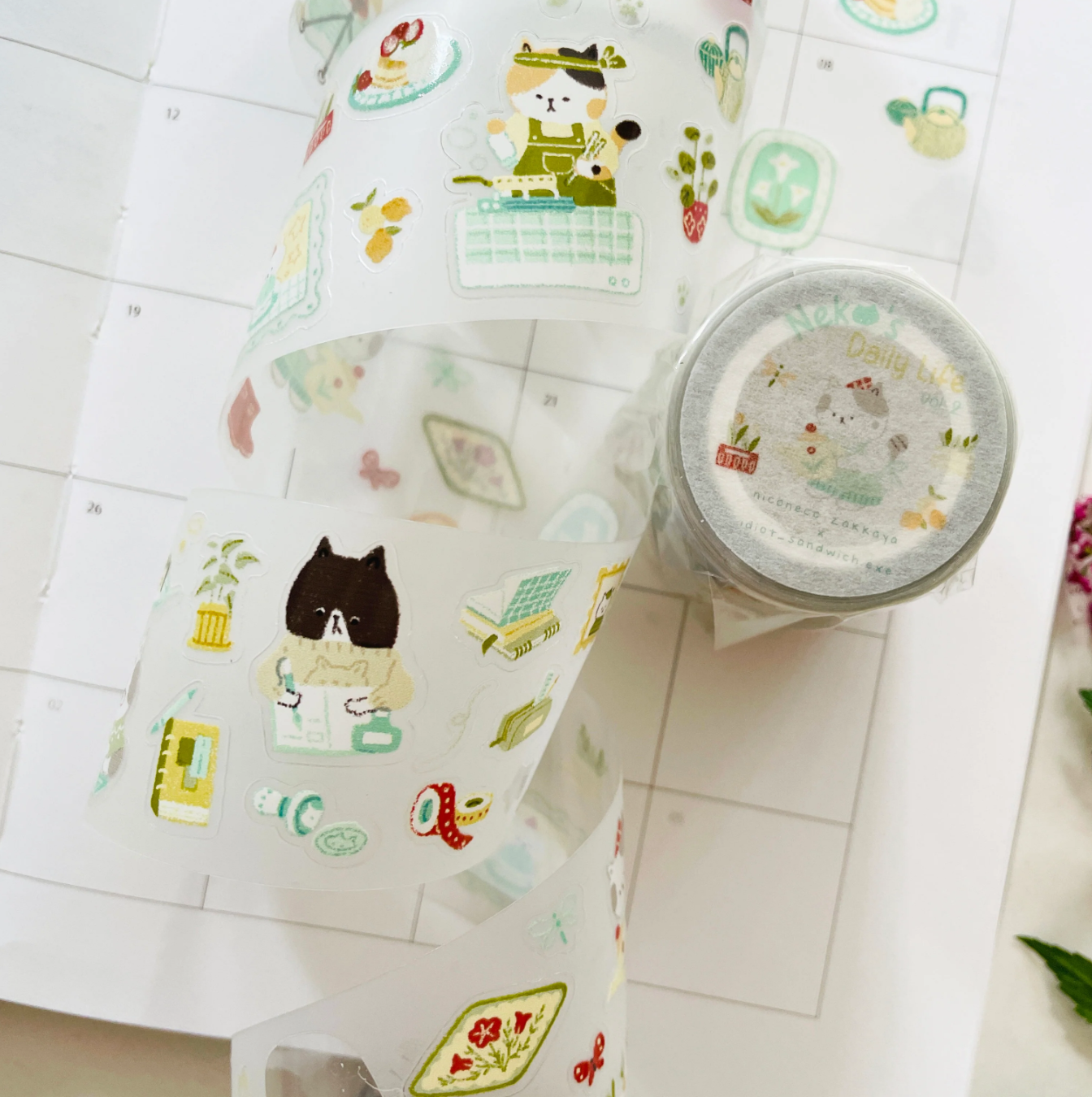 Nico Neco Daily Life Kiss Cut PET Tape Vol. 2