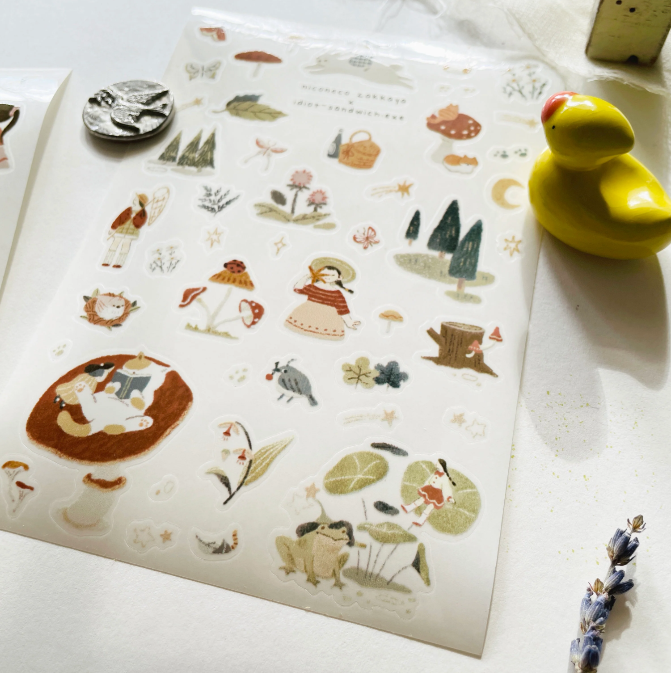 Nico Neco The Forest Whimsy PET Sticker Sheets (2 sheets)