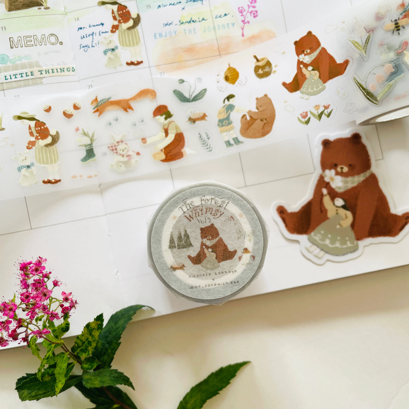 Nico Neco The Forest Whimsy Kiss Cut PET Tape Vol. 2