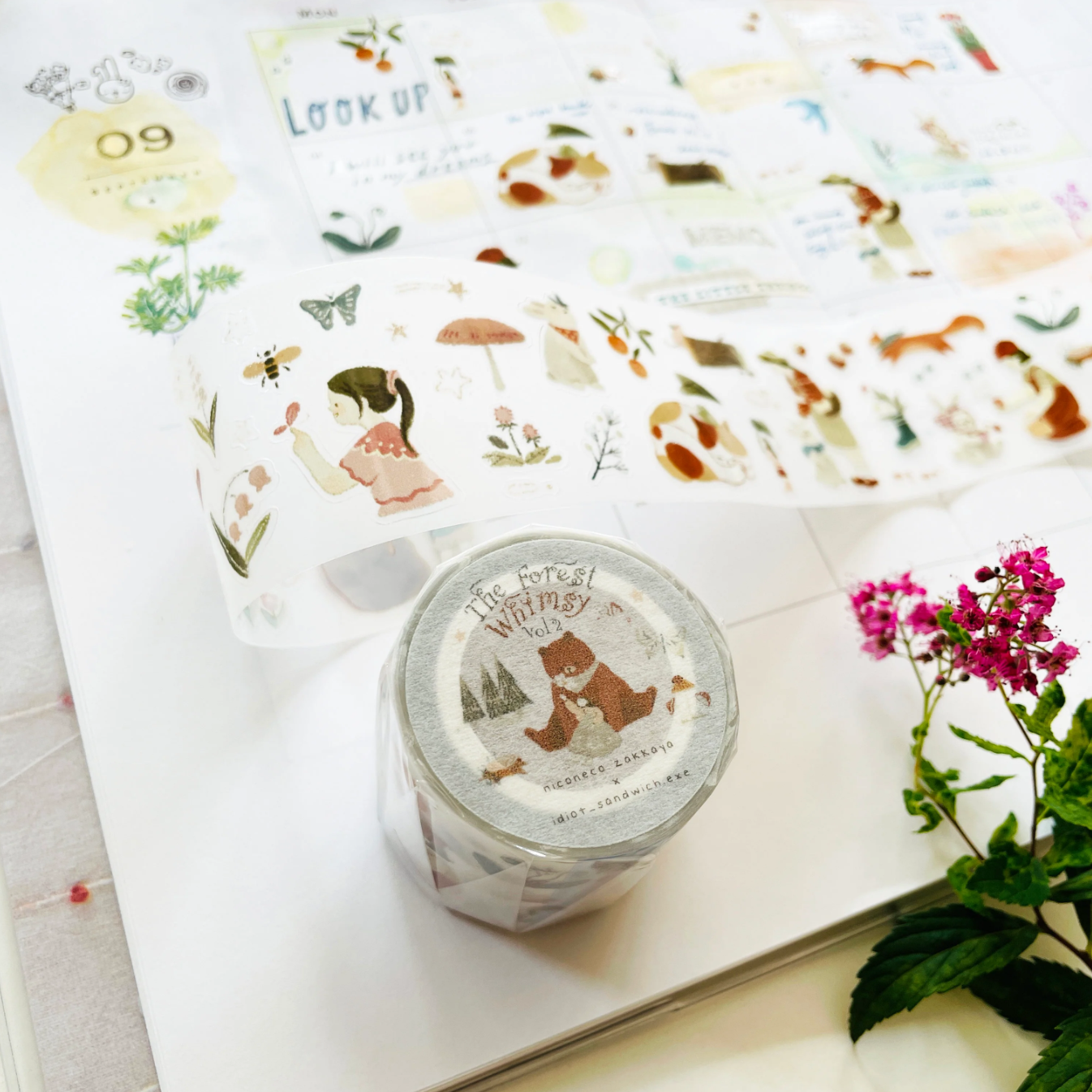 Nico Neco The Forest Whimsy Kiss Cut PET Tape Vol. 2