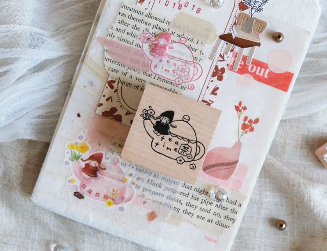 Simple Happiness Rubber Stamp: Tea Lover