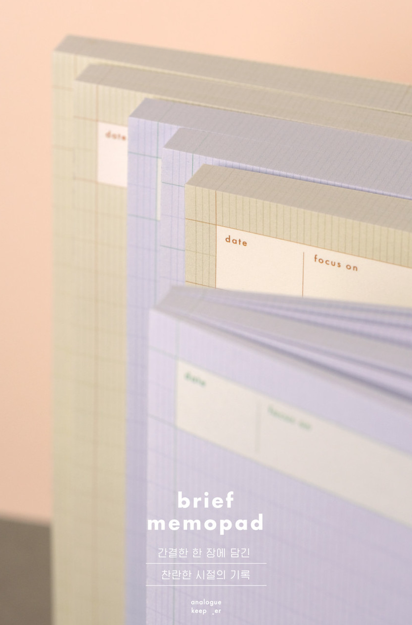 Analogue Keeper Brief Memo Pad (2 colours)