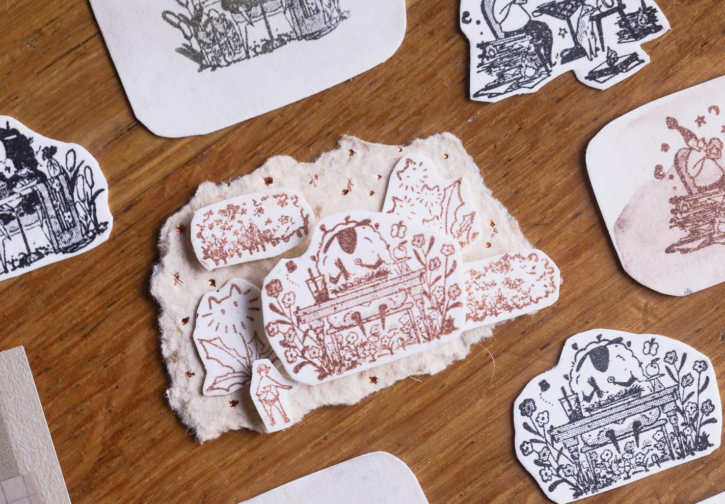 Modaizhi Breakfast Lifestyle Festival Rubber Stamp (3 designs, sold individually)
