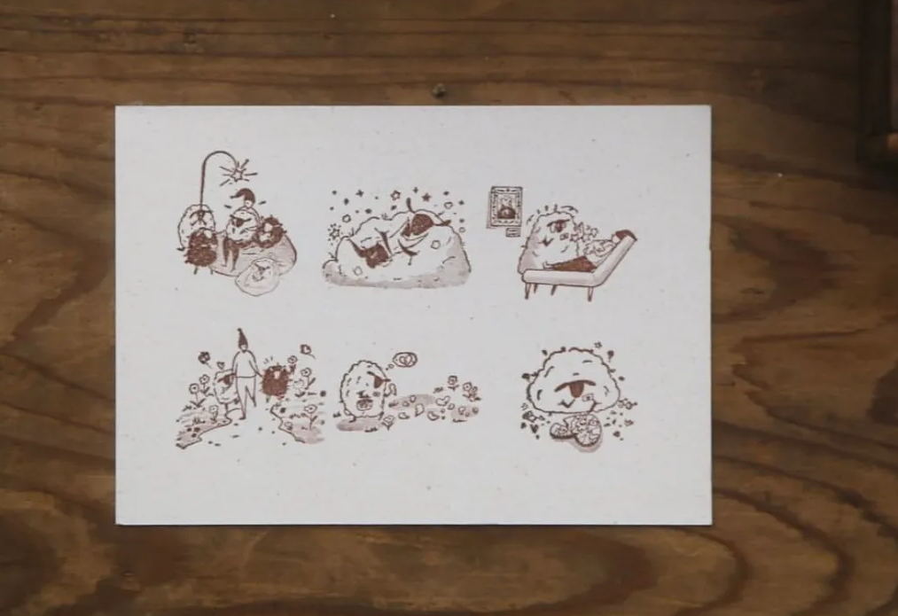 Modaizhi Consultant Sheep Prescription Rubber Stamp Set