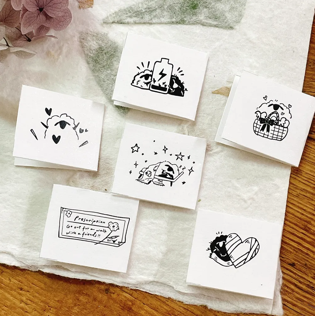 Modaizhi Consultant Sheep Prescription Rubber Stamp Set