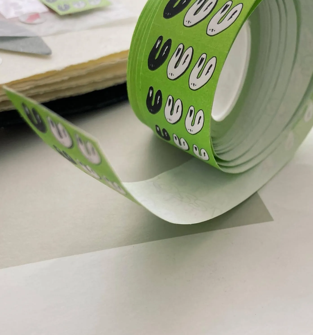 some sort of fern Me Rabbit Label Sticker Roll