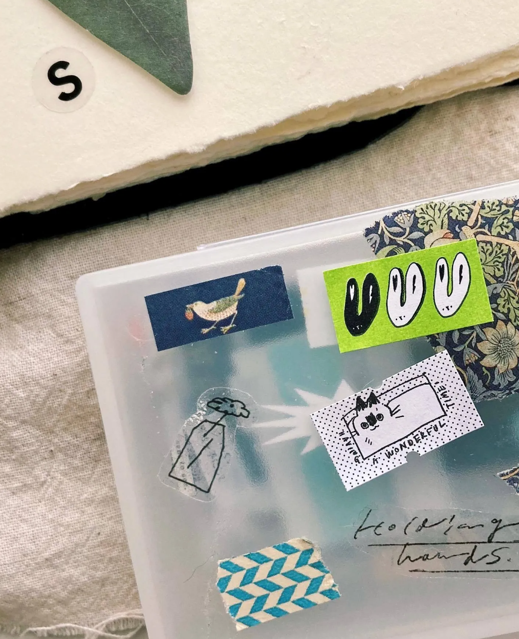 some sort of fern Me Rabbit Label Sticker Roll